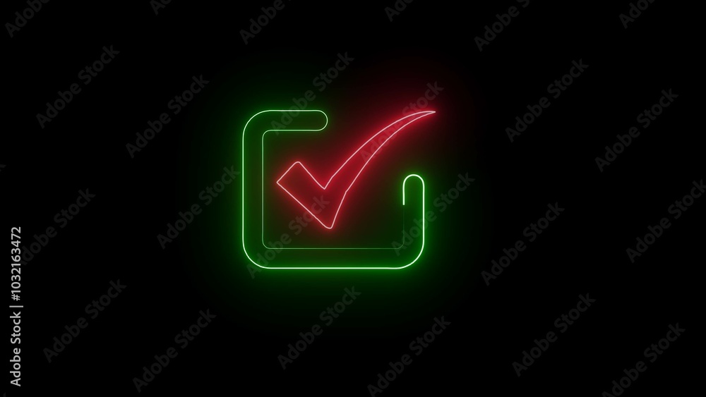 Poster tick icon vector symbol icon, checkmark, isolated gradient vector icon. tick mark icon button set ch