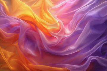 Obraz premium Abstract background with bright colors and abstract patterns in purple and yellow gradient shades.