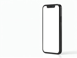 smartphone mockup with blank screen