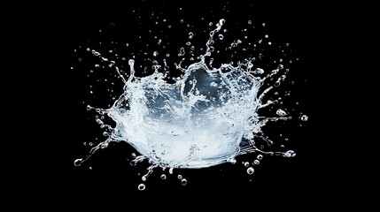 Captivating Water Splash on a Dark Background