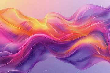 Obraz premium Abstract background with bright colors and abstract patterns in purple and yellow gradient shades.