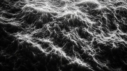 Obraz premium Captivating Chaos: Mesmerizing Monochrome Masterpiece