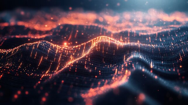 Abstract network information web science technology data center fiber optic cable 5G connection future light digital