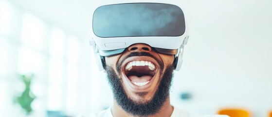 Diverse Young Adults Enjoying Augmented Reality Gaming in the Office Lounge for Team Building