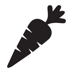 Illustrated hands holding a carrot pencil and knife. carrot silhouette icon vector illustration. black carrot