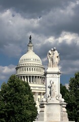 us capitol building, washington, dc, capital, architecture, government, congress, usa, america, landmark, city, senate, white, sky, politics, hill