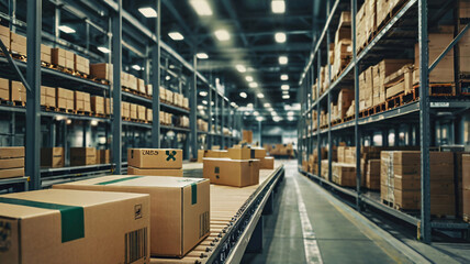 Fototapeta premium Conceptual image of medical distribution showing healthcare supply chain