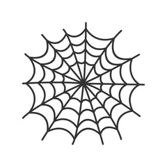 Spider webs line art icon vector illustration, spider webs icon vector in handdrawn style