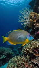 Fototapeta premium coral reef with fish and coral