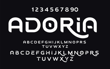 vector alphabet font Modern typography design,Creative urban sport fashion futuristic