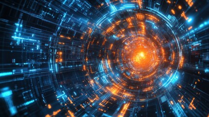 Abstract Digital Tunnel