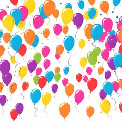 seamless background with balloons
