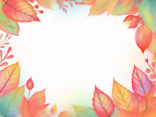 秋の紅葉フレーム