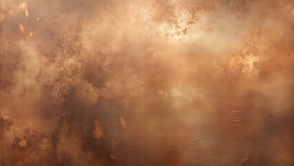 Obraz premium Abstract rusted copper texture with warm earthy hues