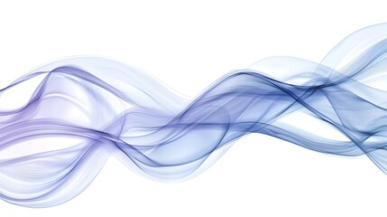 Fototapeta premium Streamlined Fluid Waves in Ethereal White Abstract Design