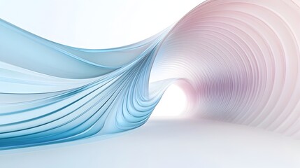 Abstract Visualization of Wind Tunnel Airflow with Curving Lines and Arrows