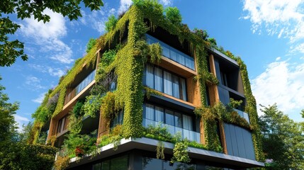 Fototapeta premium Modern Green Building Architecture