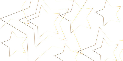 Stars pattern isolated on white background. 3D rendering .beautiful abstract star background in new modern style golden and color
