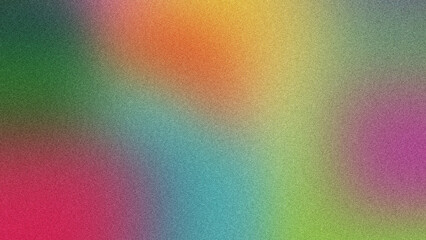 Modern Artwork Featuring Gradient and Grainy Noise Effects, Eye-Catching Poster with Colorful Gradient and Grainy Texture