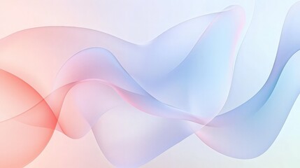 Abstract background with flowing, wavy lines in pink and blue.