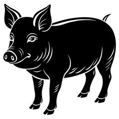 illustration of pig