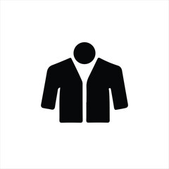 Symbol service dinner jacket bow Tuxedo concept Tux sign Butler gentleman idea Waiter suit icon black color vector illustration flat style image