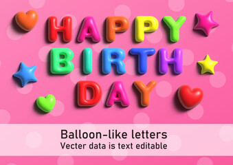 BALLOON Fluorescent color アピアランス編集可能