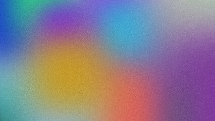 Modern Artwork Featuring Gradient and Grainy Noise Effects, Eye-Catching Poster with Colorful Gradient and Grainy Texture