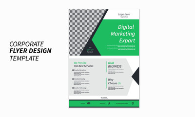Creative business flyer template, Corporate flyer design, Brochure, Business flyer layout
