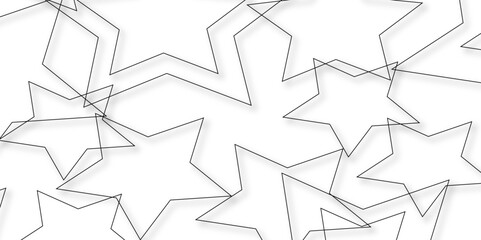 Stars pattern isolated on white background. 3D rendering .beautiful abstract star background in new modern style golden and color