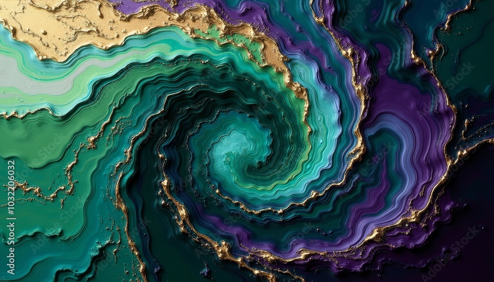 Poster a mesmerizing swirl of vibrant colors creates an enchanting visual experience, mimicking the flow of