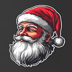 Santa claus sticker vector image