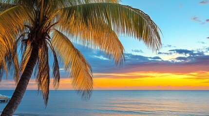 Palm Tree Sunset.