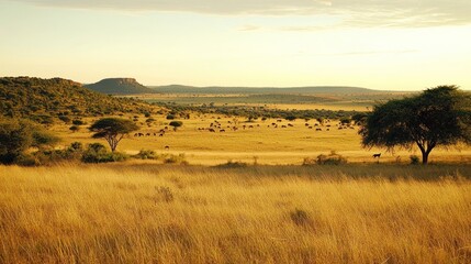 African Savanna Sunset