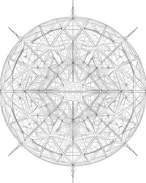 recommend clip art: Black and white vector illustration of a compass on a white background.