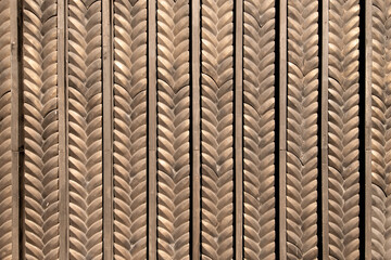 Bronze art pattern in the gallery.