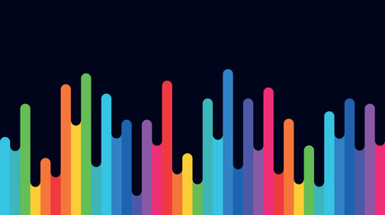 colorful abstraction of liquid rainbow spots, LGBT colors on black background in the form of bright colored dripping drops, colored pencils and paints, thick strokes of paint