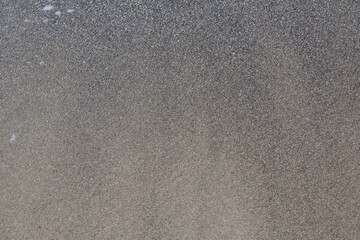 Wet Sandy Beach After Receding Ocean Wave