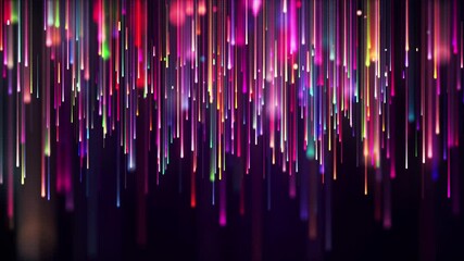 Decorative Christmas cascading lights effect video loop