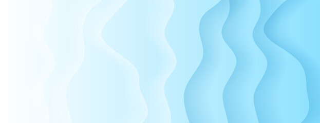 white and blue abstract wavy gradient background