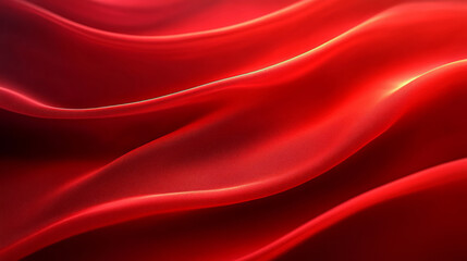 Obraz premium 3D render red silk flowing texture texture abstract background