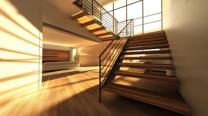Obraz premium Modern Interior Design with Stunning Natural Light