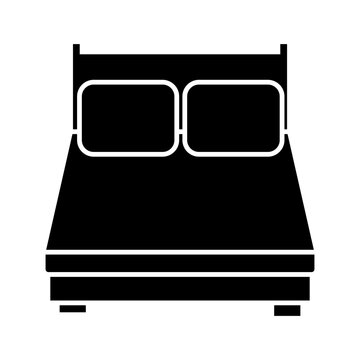 recommend clip art: Bed icon vector. Bedroom illustration sign. Sleep symbol or logo.