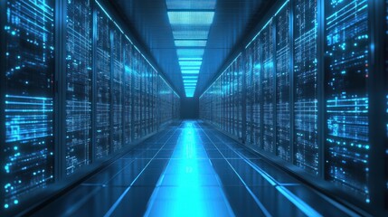 Obraz premium background render data cloud 3d hosting illustration online storage blue computing white datacenter technology networking secure database datum connection concept three-dimensional access