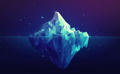 Obraz premium an iceberg in the water