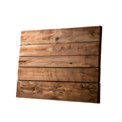 Fototapeta premium rustic wooden board sign on white , transparent background png 