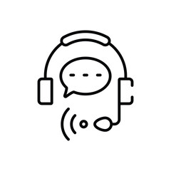 Live Chat Support vector icon