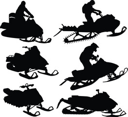 snowmobile silhouette