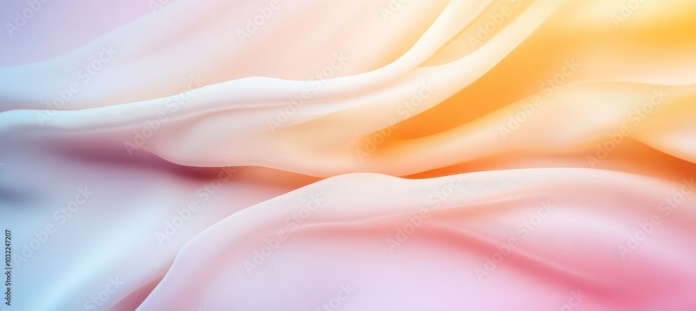 Canvas Prints abstract colorful flowing fabric background with soft pastel hues