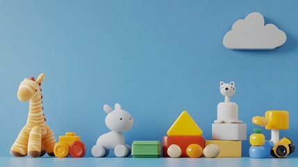 Various children's toys